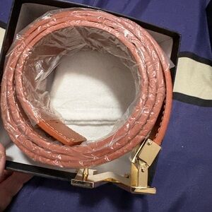 Brown Belt with Gold Buckle